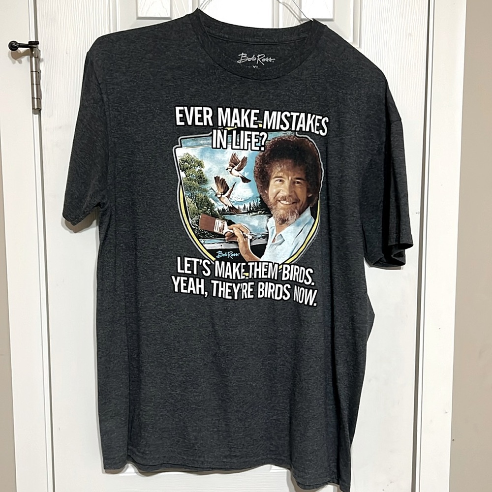 Men’s Bob Ross tee shirt